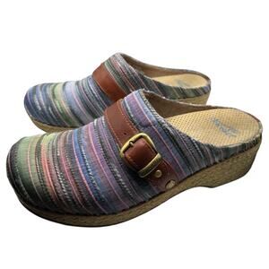 Dansko Women's Espadrille Mule Clog Shoes 39
